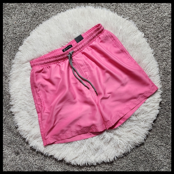 INC International Pink Swim Trunks - Picture 1 of 12